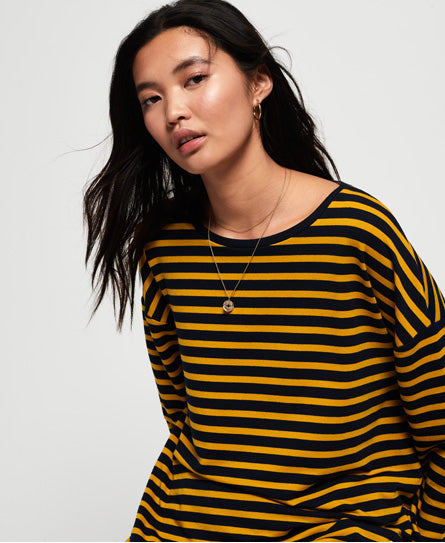 Ashby Stripe Long Sleeve Top - Superdry Singapore