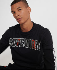 Crafted Casuals Applique S/S - Black - Superdry Singapore