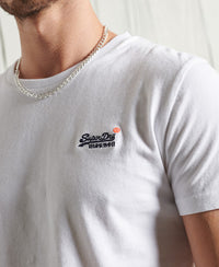 Orange Label Vintage Embroidery T-Shirt - White - Superdry Singapore