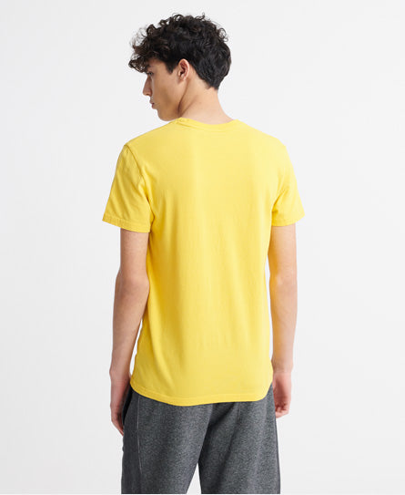 Vintage Logo Premium Goods Tonal Injection T-Shirt - Yellow - Superdry Singapore