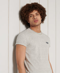Organic Cotton Vintage Embroidery T-Shirt - Silver Birch - Superdry Singapore