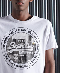 Vintage Logo NYC Photo T-Shirt - White - Superdry Singapore