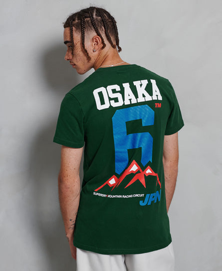 Osaka 360 T-Shirt - Pine Green - Superdry Singapore
