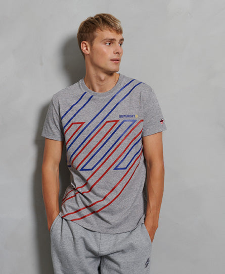 Sportstyle Graphic T-Shirt-Grey - Superdry Singapore