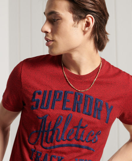 Vintage Varsity Embroidered T-Shirt - Red - Superdry Singapore