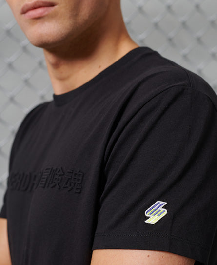 Sportstyle Energy Embossed T-Shirt-Black - Superdry Singapore