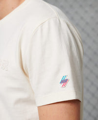 Sportstyle Energy Embossed T-Shirt-Cream - Superdry Singapore