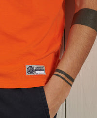 Lightweight Track & Field Graphic T Shirt - Orange - Superdry Singapore