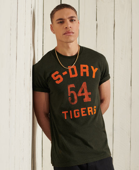Military Box Fit Graphic T-Shirt - GREEN - Superdry Singapore