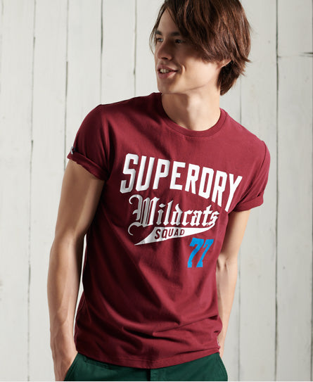 Collegiate Graphic Lightweight T-Shirt - Red - Superdry Singapore