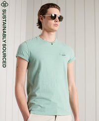 Organic Cotton Vintage Embroidered T-Shirt - Green - Superdry Singapore