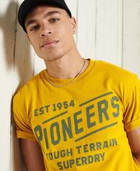 Heritage Mountain Relax T Shirt - Yellow - Superdry Singapore