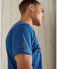Heritage Mountain Relax T-Shirt - Blue - Superdry Singapore