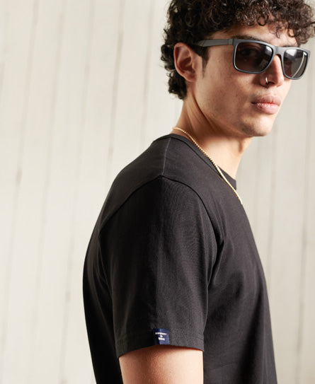 Organic Cotton Cali Surf Relaxed Fit T-Shirt - Black - Superdry Singapore