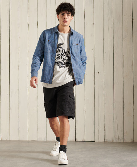 Organic Cotton Cali Surf Relaxed Fit T-Shirt - Grey - Superdry Singapore