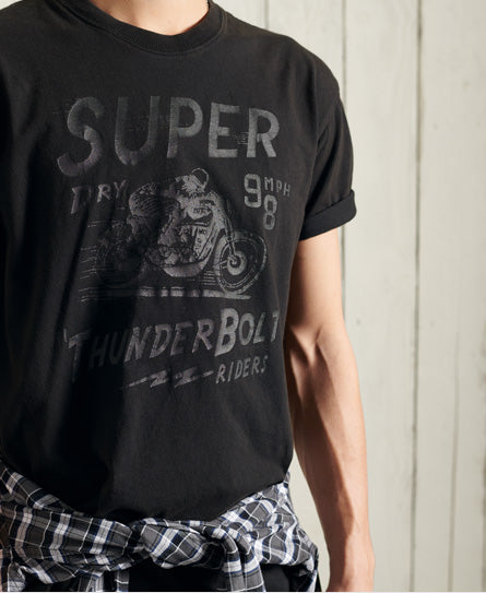 Boho Box Fit Graphic T-Shirt - Black - Superdry Singapore