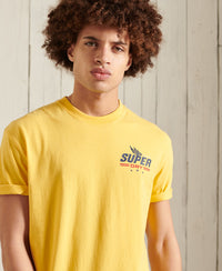 Boho Box Fit Graphic T-Shirt - Yellow - Superdry Singapore