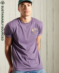 Frontier Graphic Box Fit T-Shirt - Purple - Superdry Singapore