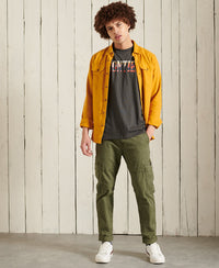 Frontier Graphic Box Fit T-Shirt - Green - Superdry Singapore