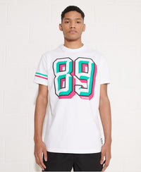 Sport Grit Numbers T-Shirts - White - Superdry Singapore