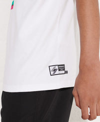 Sport Grit Numbers T-Shirts - White - Superdry Singapore