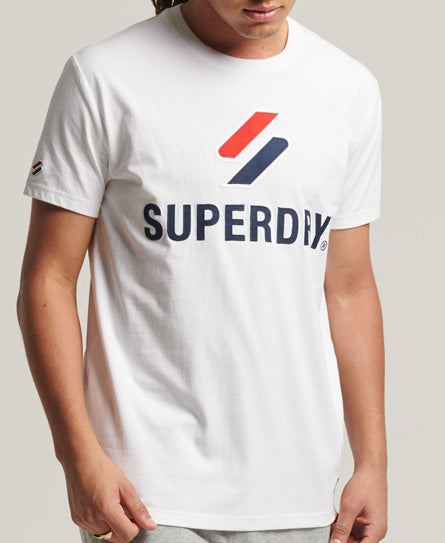 Sportstyle Classic T-Shirt - White - Superdry Singapore