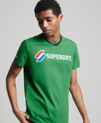 Sportstyle Applique T-Shirt - Green - Superdry Singapore