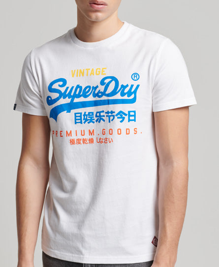 Vintage Logo Tri T-Shirt - White - Superdry Singapore