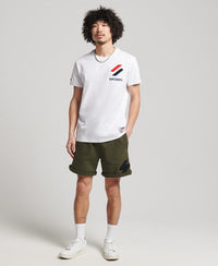 Sportstyle Chenille T-Shirt - White - Superdry Singapore