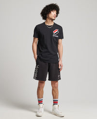 Sportstyle Chenille T-Shirt - Black - Superdry Singapore