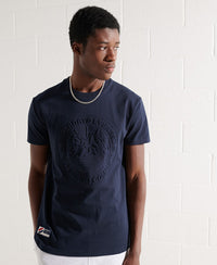 Expedition Emboss T-Shirt - Navy - Superdry Singapore