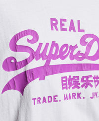 Vintage Logo American Classic T-Shirt - White - Superdry Singapore