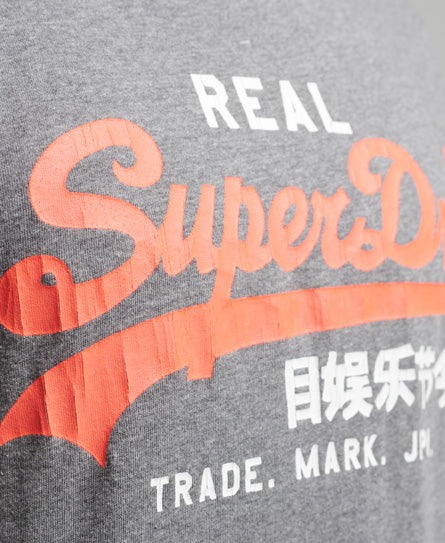 Vintage Logo American Classic T-Shirt - Grey - Superdry Singapore