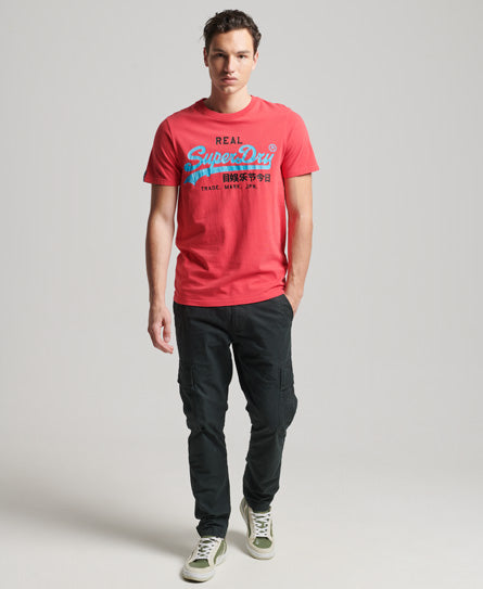 Vintage Logo American Classic T-Shirt - Red - Superdry Singapore