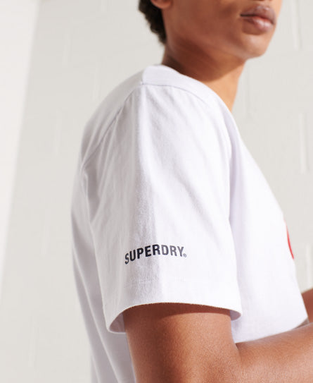 Superdry Code Logo Che Tee-Optic - Superdry Singapore