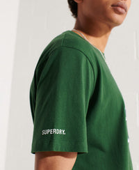 Superdry Code Logo Che Tee-Dark Green - Superdry Singapore
