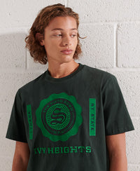 College Graphic T-Shirt-Green - Superdry Singapore