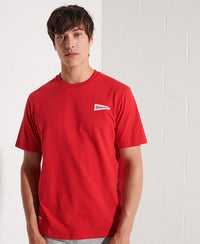 College Graphic T-Shirt-Red - Superdry Singapore