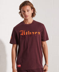 College Graphic T-Shirt-Red - Superdry Singapore