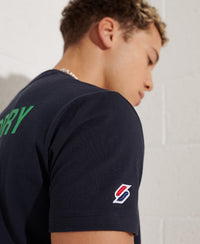 Corporate Logo Brights T-Shirt - Navy - Superdry Singapore