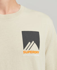 Mountain Sport Energy T-Shirt - Beige - Superdry Singapore