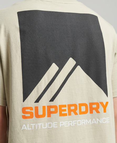 Mountain Sport Energy T-Shirt - Beige - Superdry Singapore