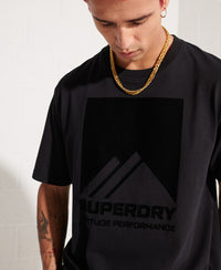 Mountain Sport Block T-Shirt - Black - Superdry Singapore