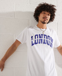 City College Graphic T-Shirt - White - Superdry Singapore