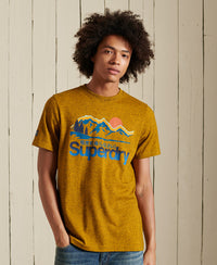 Core Logo Great Outdoors T-Shirt-Yellow - Superdry Singapore