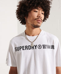 Independent Foil T-Shirt-White - Superdry Singapore