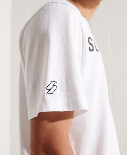 Independent Foil T-Shirt-White - Superdry Singapore