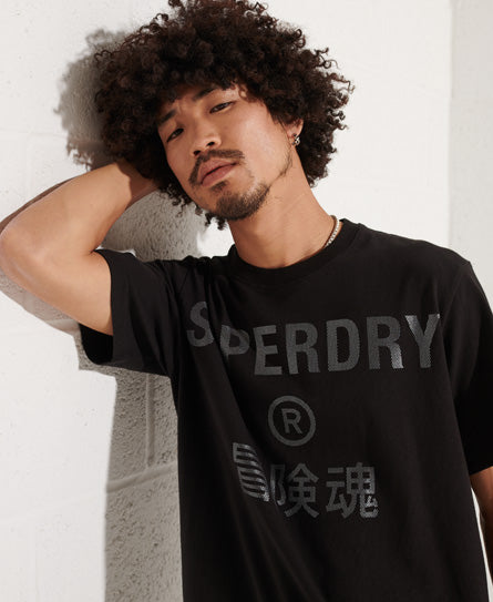 Independent Foil T-Shirt-Black - Superdry Singapore