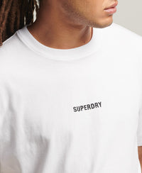 Code Micro Logo T-Shirt-White - Superdry Singapore