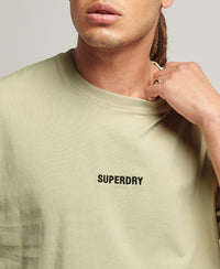 Code Micro Logo T-Shirt-Beige - Superdry Singapore
